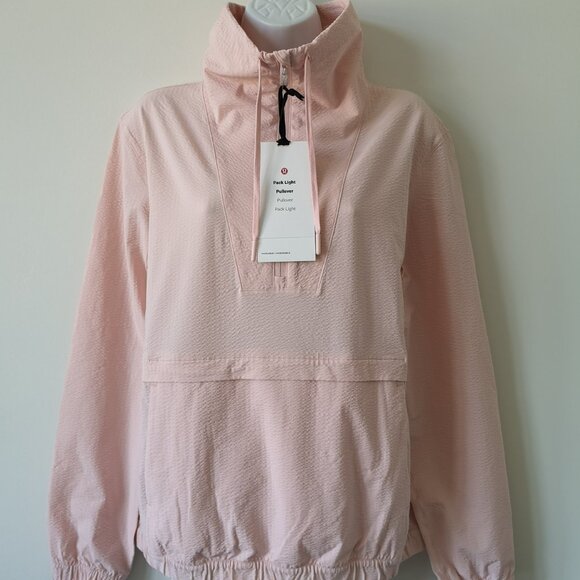 lululemon athletica Tops - NWT LULULEMON PIMI Pink Half Zip Pack Light Pullover LS High Neck Top Size 4, 6